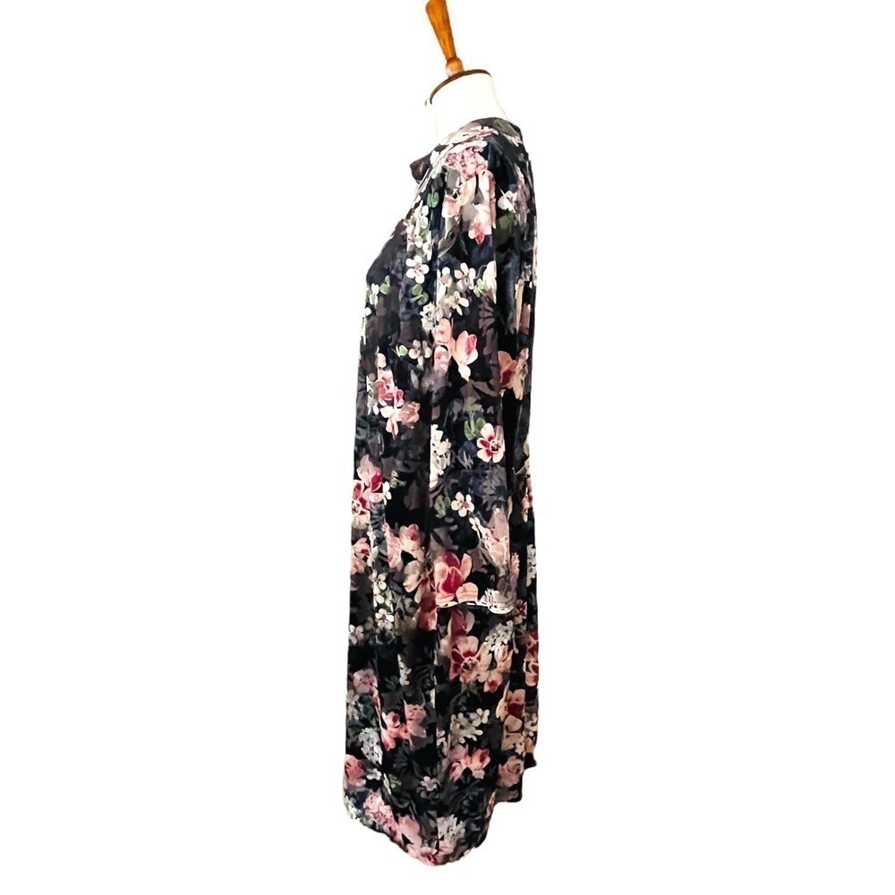 Rachel Roy Women's Nadia Burnout Velvet Multicolor Floral Midi Dress Size 22W - Picture 6 of 14